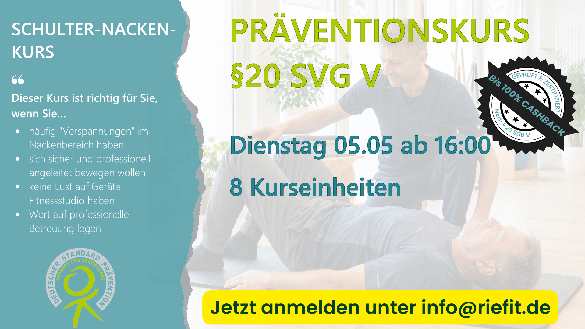 Schulter-Nacken-Präventionskurs Mai 2026